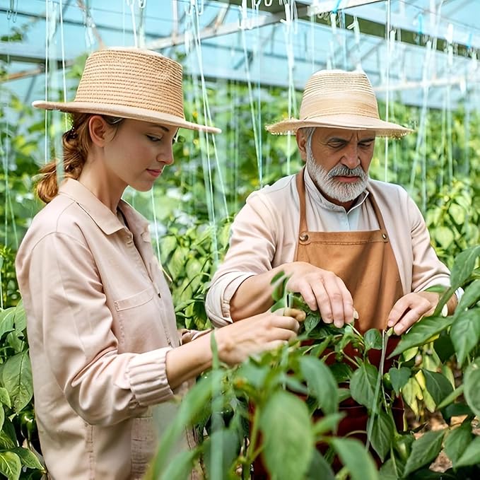 Hysagtek 200 Pcs Plant Clips for Climbing Plants Garden Clips Plant Support Clip for Tomato Gardening Clip for Support & Securing Plants