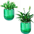Melphoe Self Watering Pots for Indoor Plants Planter, 4.7 Inch 2 Pack Planters Self Watering Plant Pots for Flower, Houseplants, Succulent, African Violets and Cactus with Drainage