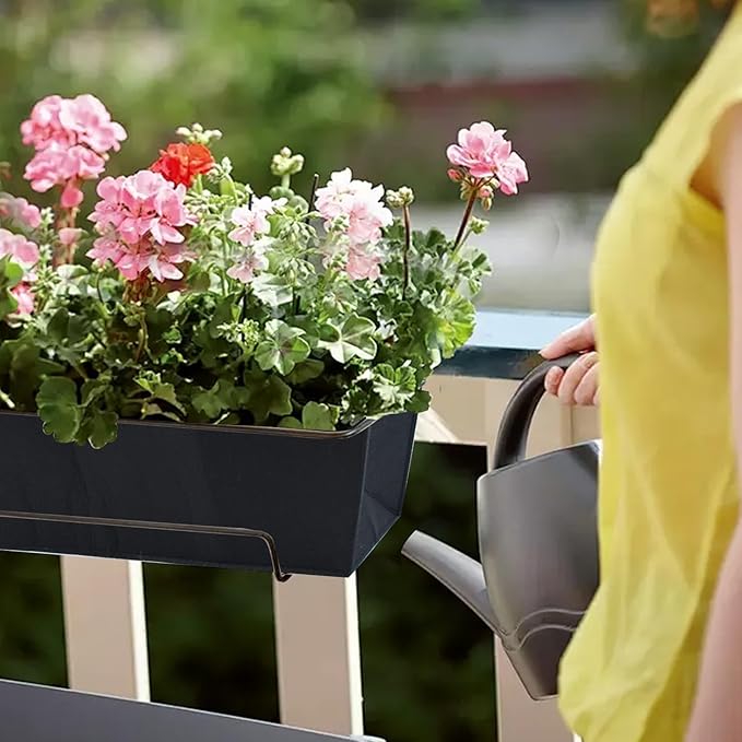 2PCS 30Inch Rectangle Window Box Liner Felt Planter Basket Liner Insert Black Plant Container Liners Non Woven Fabric Liner for Garden Fence Wall Railing Hanging Flower Pot - Avoid Bird Nesting