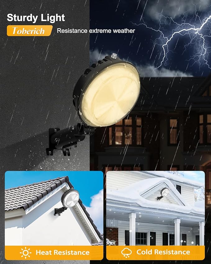 LED Barn Light, 150W 20000LM Yard Area Lights Dusk to Dawn Outdoor Lighting with Upgraded Photocell 4000K Adjustable Angle Neutral Light IP66 Waterproof Street Lights for Security/Farmhouse/Garage