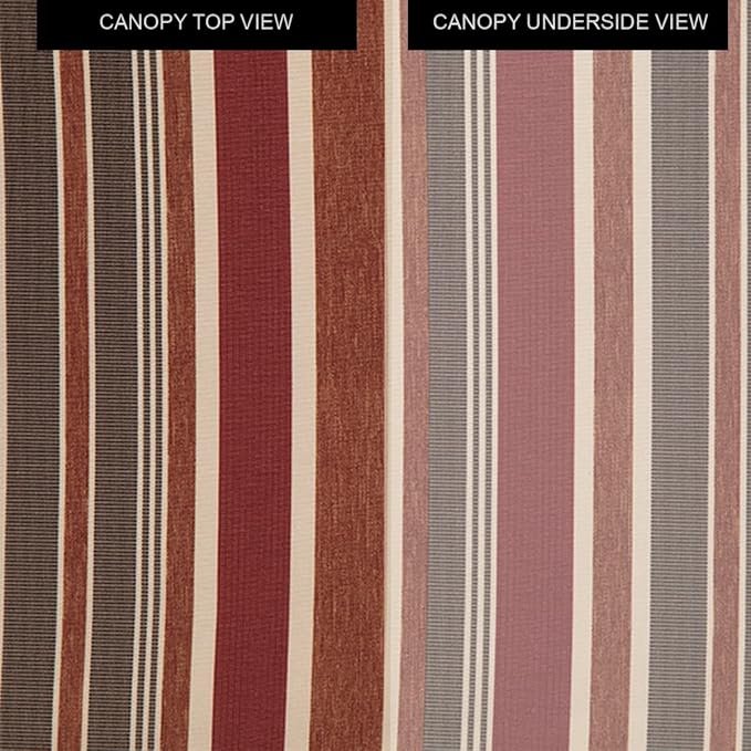 Garden Winds Universal Pergola Replacement Canopy - Standard 350 - Stripe Canyon