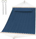 SUNCREAT Hammocks Replacement Hammock for Stand, 475 lbs Capacity, Two Person Backyard Hammock for Outside, Navy