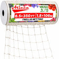 Trellis Netting 6.5 x 350 ft Heavy Duty Polyester Plant Support Netting White - 6 Inch Garden Rope Trellis on Roll - Mesh Twine for Growing Vine Climbing Plants, Flowers, Peas, and Tomatoes.