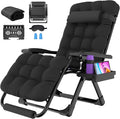 Suteck Oversized Zero Gravity Chair, 29In XL Outdoor Recliner Chair w/Removable Cushion&Headrest, Camping Lounge Chair w/Upgraded Lock&Footrest, Reclining Patio Chairs for Indoor Outdoor,500LBS
