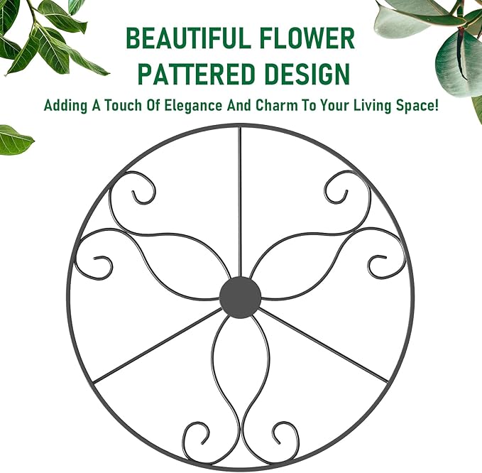 2-Pack Hanging Planters for Indoor Plants - Heavy Duty Metal Plant Hanger Indoor with 3 Chains and Hooks – Aesthetic Hanging Plant Holder for an Instant Gardening Decor