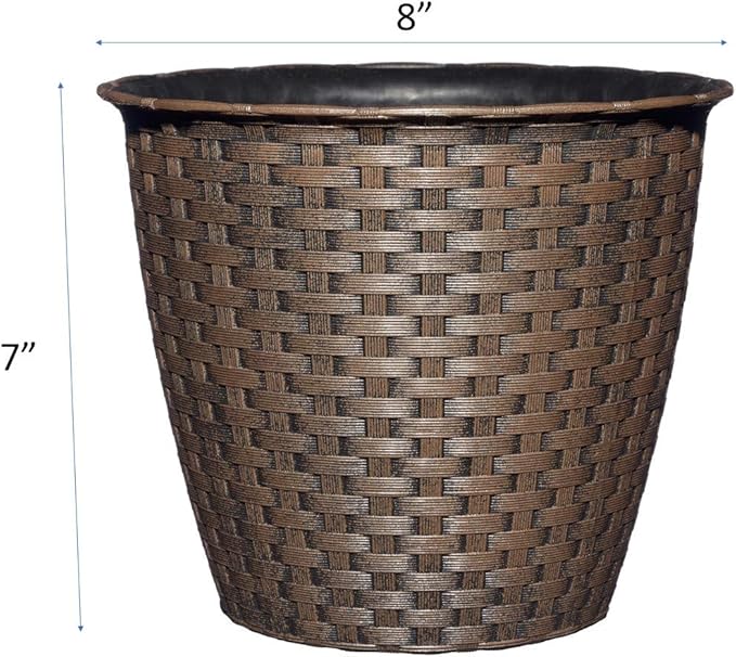 Classic Home & Garden Nantucket 8" Planter, Russet