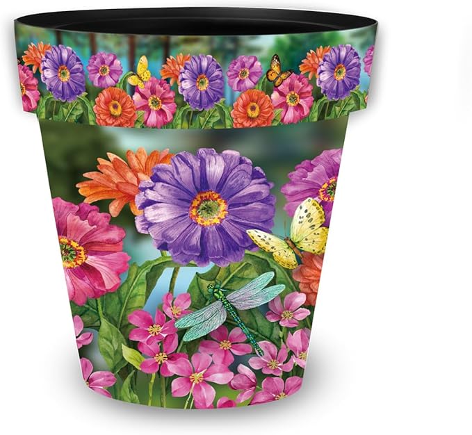 Briarwood Lane Zinnias in Bloom Medium Planter