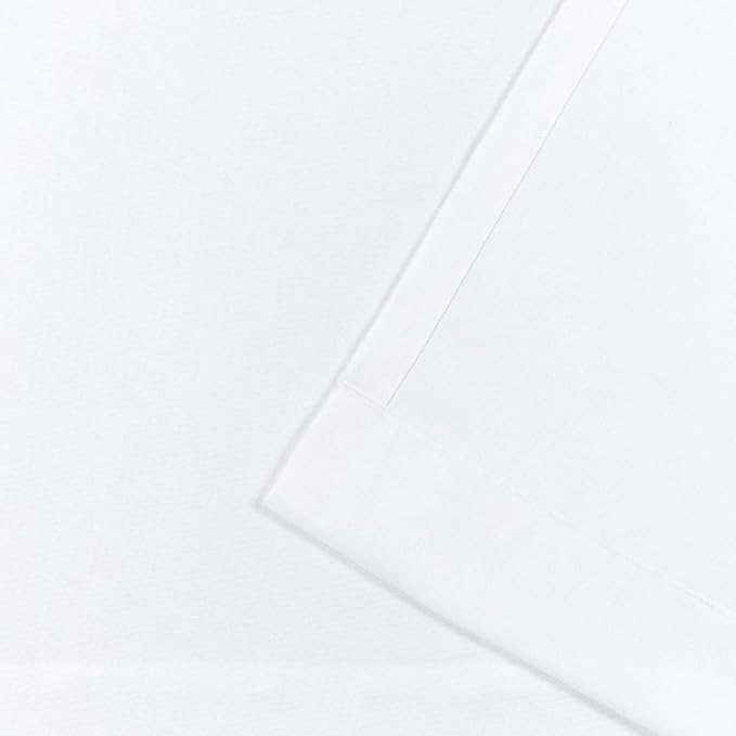 Exclusive Home Cabana Solid Indoor/Outdoor Light Filtering Hook-and-Loop Tab Top Curtain Panel Pair, 54"x144", White