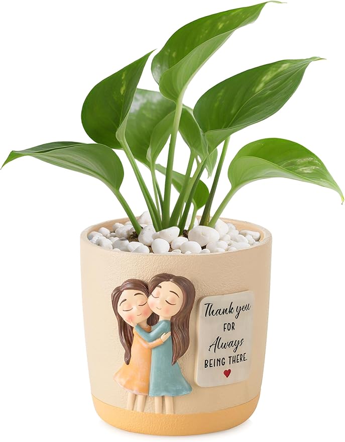 Gardening Gifts for Women: 5.3in Plant Pot Gifts for Gardener - Plant Mom Presents for Gardener - Plant Pot Garden Presents for Mom Friends Lady Christmas Birthday Mothers Day