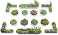 A ANLEOLIFE 14-Pack Deep Root Galvanized Raised Garden Beds Outdoor for Planting Vegetables Flowers Herb, Antique White