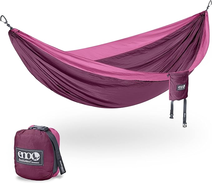 ENO, Eagles Nest Outfitters DoubleNest Lightweight Camping Hammock, 1 to 2 Person, Special Edition Colors, ATC