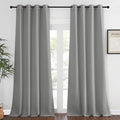 NICETOWN Blackout Curtain & Drape - (Silver Grey Color) Room Darkening Thermal Insulated Drapery for Living Room/Villa, W52 x L95, 1 Panel