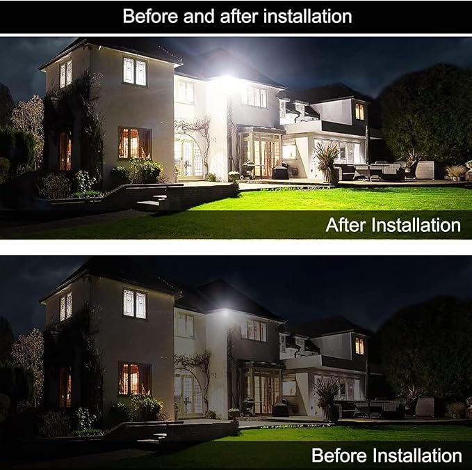 4Pack LED Flood Light Outdoor,50W LED Work Light 5500lm with 6FT US Plug,IP66 Waterproof Exterior Security Lights,6000K Daylight White Outside Floodlights Slim Design for Playground Yard