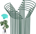 Joyhalo 12 Pack Peony Cages and Supports, 32 Inch Adjustable Plant Stakes for Outdoor Plants, Plant Support Stakes, Peony Cage with 15 Pcs Twist Ties, Flower Stakes Peonies Support Cages for Plants