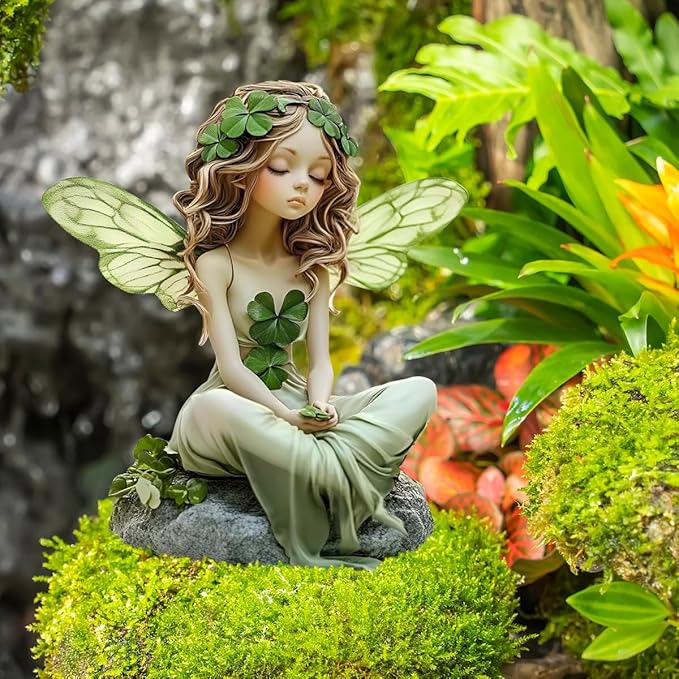 Fairy Garden Stake Decor, Acrylic 2D Garden Fairy Decoration, Fairy Garden Accessories for Outdoor Indoor Yard Lawn Pot Plants