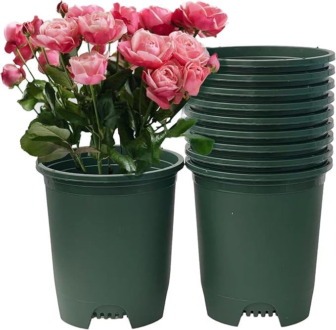 Wholesale 30-Pack Nursery Pot 3 Gallon Plastic Planters in Bulk for Outdoor Indoor Plants with Drainage Holes