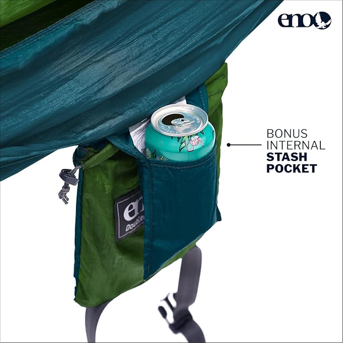 ENO, Eagles Nest Outfitters DoubleNest Lightweight Camping Hammock, 1 to 2 Person, Special Edition Colors, ATC