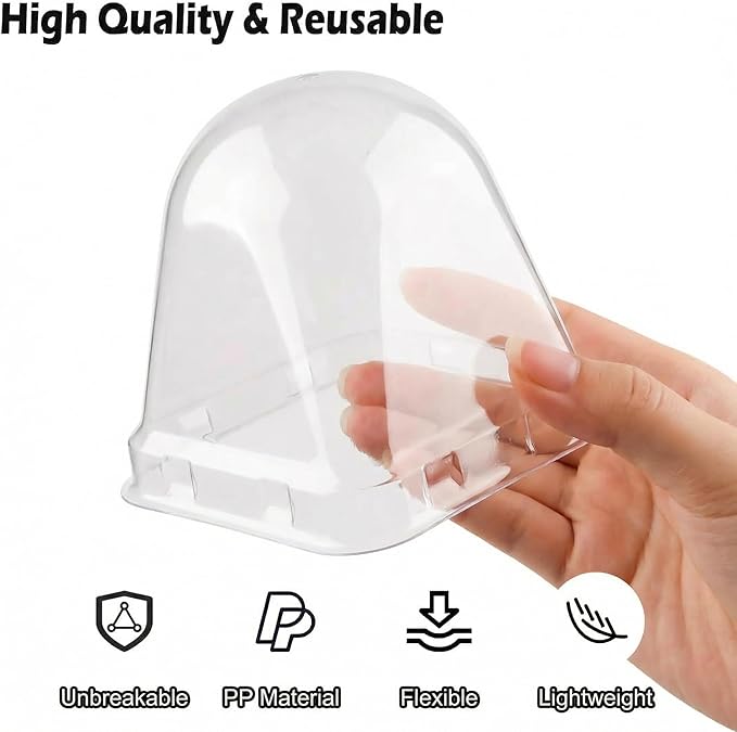 120 Pack Clear Humidity Domes, Transparent Seedling Domes Compatible with 2.7 Inch Square Nursery Pots for Seedlings