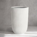 Oakrain 18" H Tall Planter, Large Indoor Outdoor Decorative Pot with Drainage Hole, Modern Minimalist Vase for Home Garden, Living Room, Kitchen