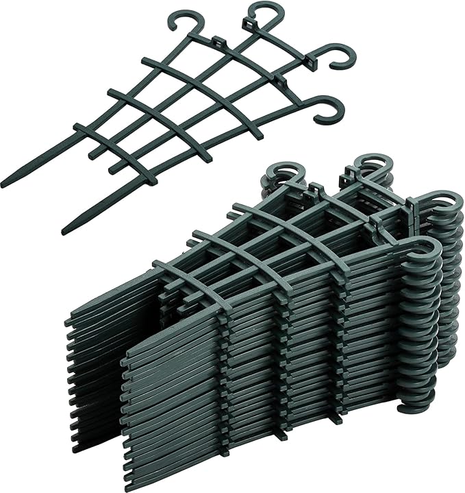 ZEAYEA 24 Pack Trellis for Potted Plants, Plastic Small Trellis for Pot, Mini Climbing Trellis Flower Pots Support for Potted Climbing Plants Vines