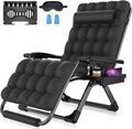 Suteck Oversized Zero Gravity Chair,33In XXL Lounge Chair w/Removable Cushion&Headrest, Reclining Camping Chair w/Upgraded Lock and Footrest, Reclining Patio Chairs Recliner for Indoor Outdoor,500LBS