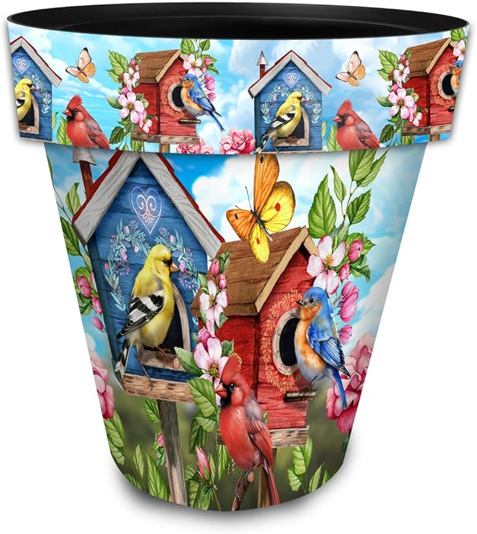 Briarwood Lane Floral Birdhouses Large Planter