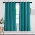 NICETOWN Blackout Window Curtains & Drapes - Thermal Insulated Grommet Light Blocking Window Treatment Privacy Drape for Bedroom/Living Room (Peacock Teal, 1 Panel, W52 x L72)