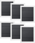Solar Panel Outdoor for Ring Cameras (White 6P) Spotlight Cam Plus/Pro(Battery) Stick Up Cam/Pro Wireless Outdoor with 10FT/3M Long Cable Dustproof Waterproof