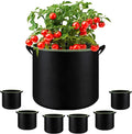 6-Pack 10 Gallon Grow Bags - 300G Heavy Duty Aeration Fabric Pots with Handles,Thickened Nonwoven Planter Bags for Vegetables Flowers Fruits