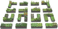 A ANLEOLIFE Set of 16, 18 Inch Tall Galvanized Raised Garden Beds Kit, Rectangular,U-Shaped & L Shaped Metal Planters – Ideal for Backyard Structured Garden Layouts, Quartz Grey
