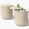 Veradek Kona Cooler Side Table – 2-in-1 Outdoor Patio Side Table w/Cooler | Insulated 40L Capacity | Modern Accent Décor for Hosting, BBQ, Poolside