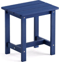LUE BONA Outdoor Side Table, HDPS Small Outdoor Table, Adirondack Side Table, Outside End Table for Patio, Porch, Deck, Pool, Weather Resistant/Easy Maintenance/Indoor or Outside Use, Navy