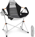 KingCamp Hammock Chair with Footrest – Heavy Duty Swinging Rocking Camping Chairs for Adults up to 400lbs, Folding Portable Oversized Rocker with Cup Holder & Pillow for Outdoor Beach Lawn RV Sports
