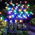 Solar Garden Lights Waterproof, Solar Lights Outdoor Decorative 4Pack,80Led Solar Powered Flowers Garden Decor,Fairy Lights Yard,Pathway,Outside Decorations,Gardening Gifts for Women Mom