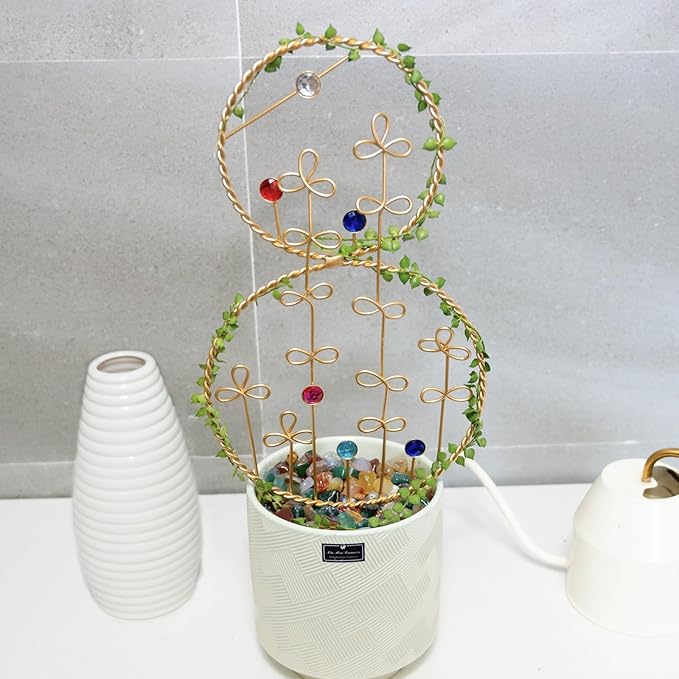2PCS Hoya Trellis Plant Support Indoor Metal Frame Unique Trellis for Climbing Plants Potted Hoya Pots Small Houseplant Vine Support for Plant Lovers Home Decor
