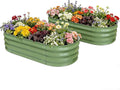 Galvanized Raised Garden Bed, 4x2x1 FT Thickening Planter Boxes Outdoor, Raised Beds for Gardening, Easy Assembly Large Garden Bed for Vegetables, Fruits, Flowers (2-Pack)