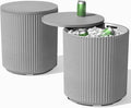 Veradek Outdoor Cooler Side Table - 2 in 1 - Designed for use as Outdoor Side Table, Patio Decor and Ice Chest