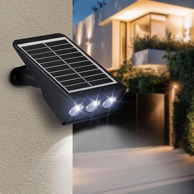 Solar Spot Lights Outdoor, 2 Pack Solar Landscape Spotlights 3 Lighting Modes IP65 Waterproof Adjustable Light House Lights Spot Light for Yard