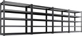Set of 4 Garage Shelving-3000 lbs 5 Tier Storage Shelves,Adjustable Heavy Duty Metal Shelving Unit and Storage Large Wire Rack,Utility Steel Shelf for Warehouse Industrial Pantry Basement 71"x46"x18"