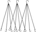 Heybe Hanging Baskets Chains 23 Inches 4 Leads Hanging Chains Flower Pot Hanger Replacement Plant Hangers for Planters and Lanterns, Pack of 3 (4 Legs)
