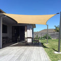 SUNNY GUARD Custom Size 10'x18' Sand Sun Shade Sail Rectangle UV Block Shade for Backyard Yard Patio Deck Garden(Customized)