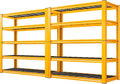 REIBII Garage Shelving Load 3200LBS, 5-Tier Storage Shelves, Adjustable Heavy Duty Metal Shelving Unit for Pantry, Basement, Warehouse, 72" H x 36" W x 16" D, 2PC