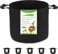5-Pack 5 Gallon Plant Grow Bags, Heavy Duty Aeration Fabric Pots with Handles for Garden and Planting
