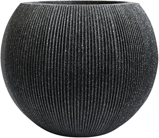14.5 Inch Dia Plastic Round Black Planters for Outdoor Plants, Plant Pot with Drainage Holes and Plug for Home Patio Garden, Large Flower Pot for Indoor and Outdoor Plants, 11.8 H (8.9" Pot Opening)