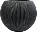14.5 Inch Dia Plastic Round Black Planters for Outdoor Plants, Plant Pot with Drainage Holes and Plug for Home Patio Garden, Large Flower Pot for Indoor and Outdoor Plants, 11.8 H (8.9" Pot Opening)