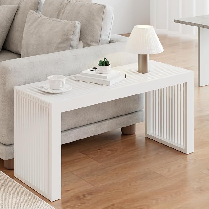 Bamboo Dining Bench, 35 inch Farmhouse Decor Indoor Kitchen Table Bench, Entryway Shoe Rack Bench Solid Bamboo Benches for Living Room, Hallway, Bedroom, Bathroom