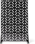 VINGLI Privacy Fence Panels, 72H’’ x 47W’’ Metal Privacy Screen Freestanding, Decorative Privacy Panels for Patio Garden Pool, Outdoor & Indoor (Arrowhead)