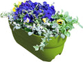 Bloomers Railing Planter with Drainage Holes- 24” W- Sage Green