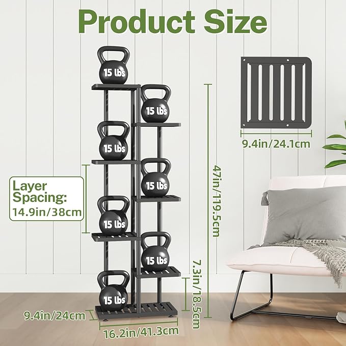 iDavosic.ly Plant Stand Indoor Outdoor, 6-Tier Tall Metal Flower Shelf for Heavy-Duty Large Planters, Corner Orchid Display Rack for Living Room Balcony Patio Porch, Space Saving, Modern Black