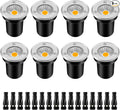 ZUCKEO Low Voltage Landscape Lights LED Well Lights 3W 12V-24V in Ground Light IP67 Waterproof Outdoor Low Voltage Landscape Lighting for Floor Driveway Deck Step Garden (8 Pack Warm White)